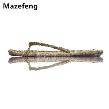 

Mazefeng Massage Slipper Men Summer Slipper Men Straw Sandals Shoes Handmade Male Casual Slippers Slides Unisex Size 35-44