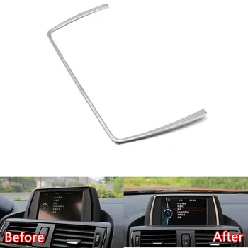 

Stainless Steel Car Dashboard GPS Navigation Frame Trim Styling For BMW 1/2/3/4 series 3GT F30 F31 F32 F34 F36 316i 320