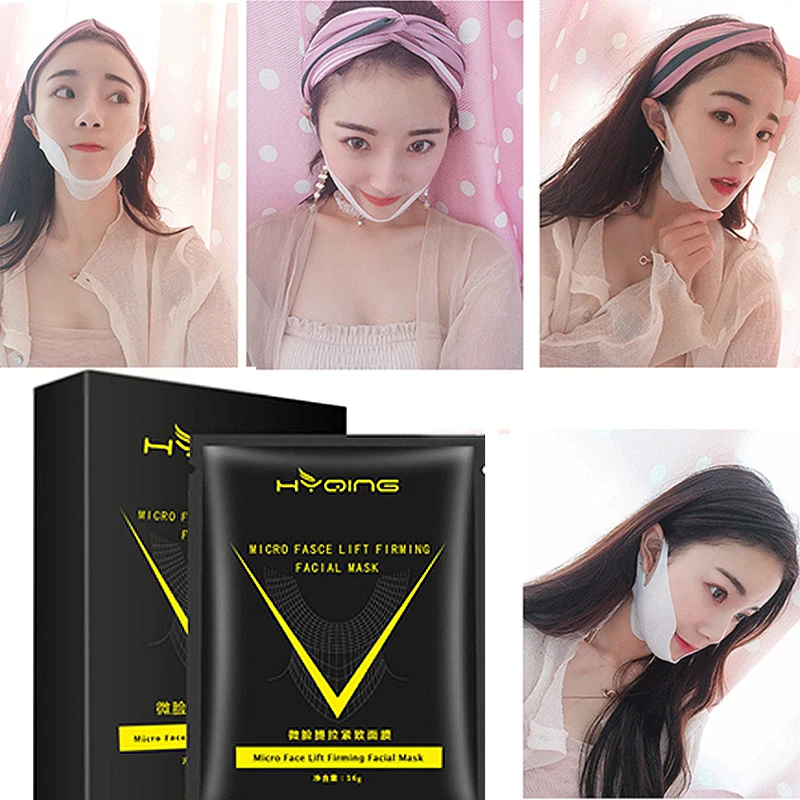 

1pc V Shape Lifting Firming Facial Mask Face Slim Anti-wrinkle V Face Chin Cheek Lift Up Slimming Mask
