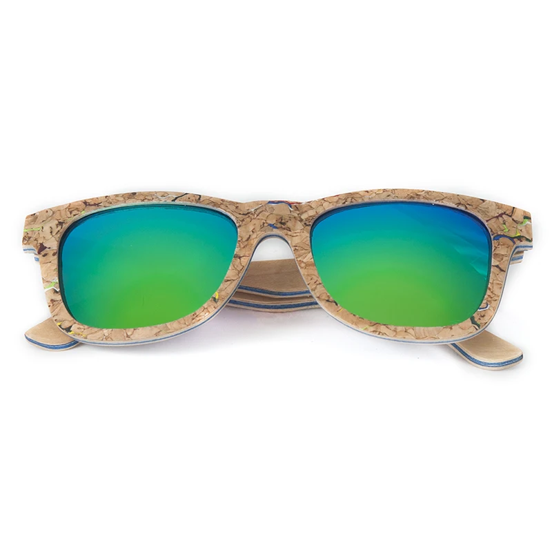AG021 CORK WOODEN SUNGLASSES FOR WOMEN AND MEN POLARIZED SUN GLASSES  (22)