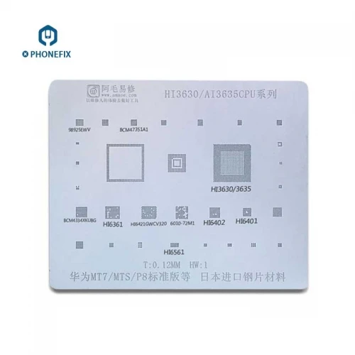 Huawei MT7 MTS P8 BGA Reballing Plate