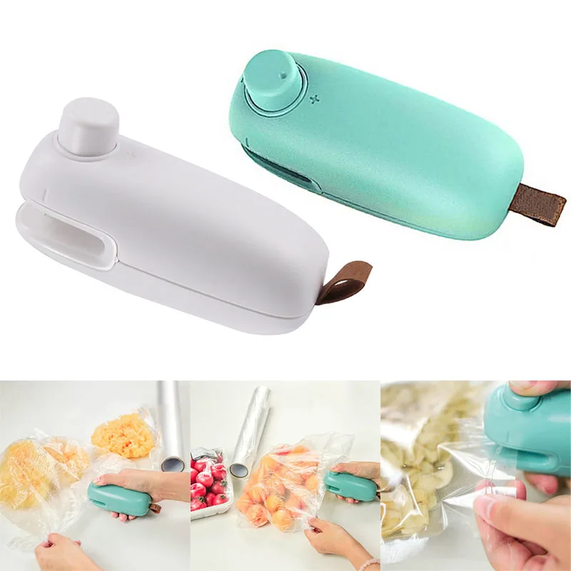

Hot Convenient 2 In 1 Portable Handheld Mini Heat Sealer for Plastic Bag Cutter Resealer HY99 AU29