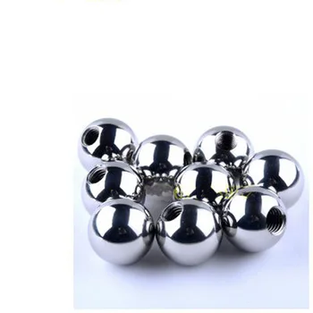 

1pcs M4 solid Stainless steel ball Drilling Tapping Round nut Tapping Steel ball Metric thread diameter 12mm-40mm Length