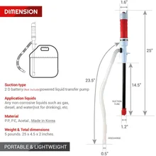 Water Pump Powered Electric Outdoor Car Auto Vehicle Fuel Gas Transfer Suction Pumps Liquid Transfer Oil