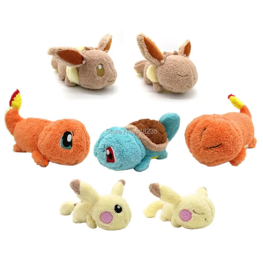 Спящая Подушка Pika Evee Charmander Squirtle 14 &quot36 см мягкая плюшевая кукла с животными мягкие