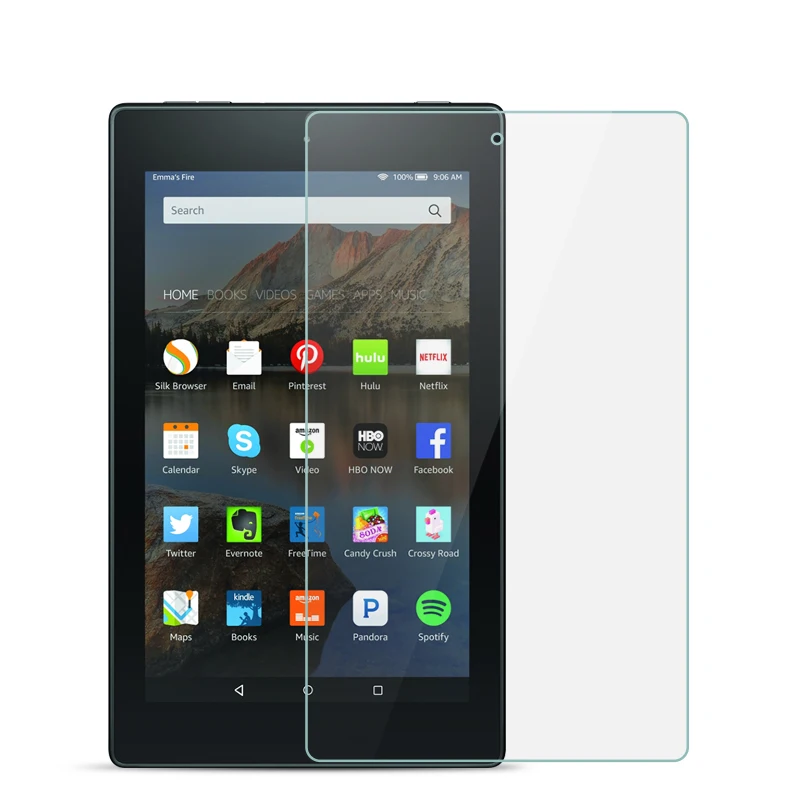 9H полное покрытие закаленное стекло для Amazon Fire HD 8 Стекло 2017 0 дюйма Защитная