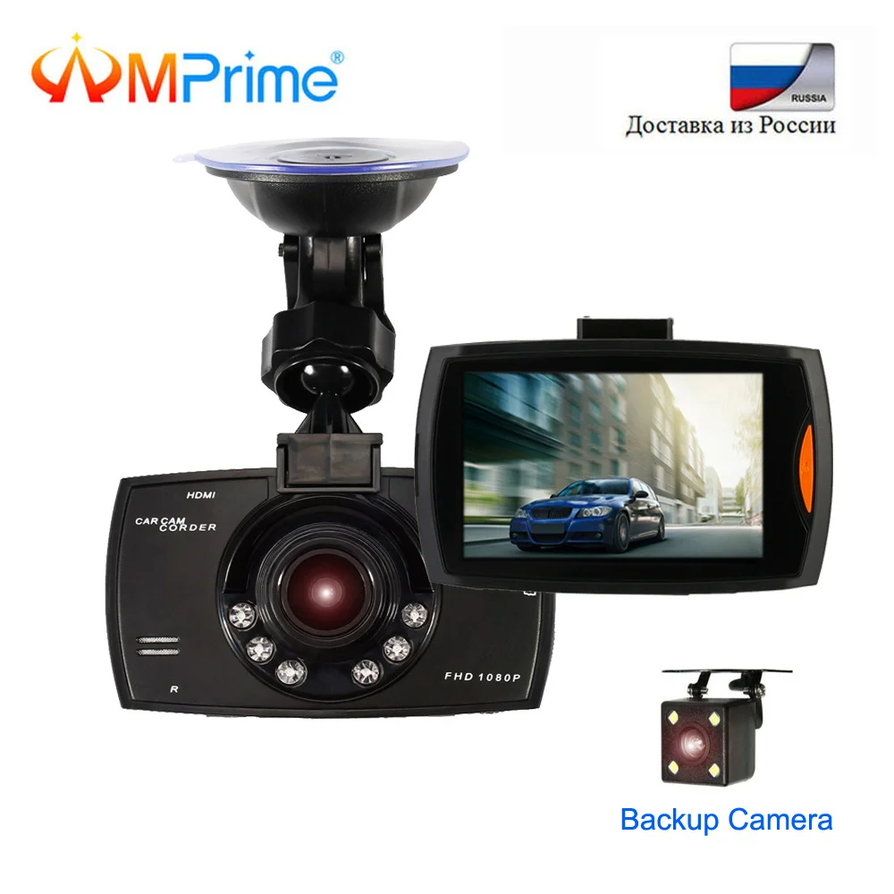 Оригинальный Автомобильный видеорегистратор AMPrime с двойным объективом Dashcam G30