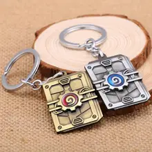 Nueva Llegada de Accesorios de Juegos de Animación Cadenas Dominantes de la Aleación La Hearthstone Llavero Para Las Mujeres Hombre Al Por Mayor Llavero