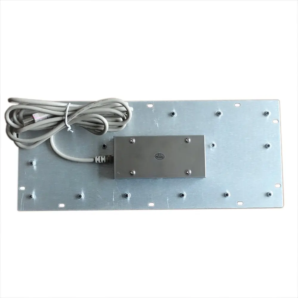 Черная металлическая клавиатура USB / PS2 с задней панелью для промышленного ПК 65