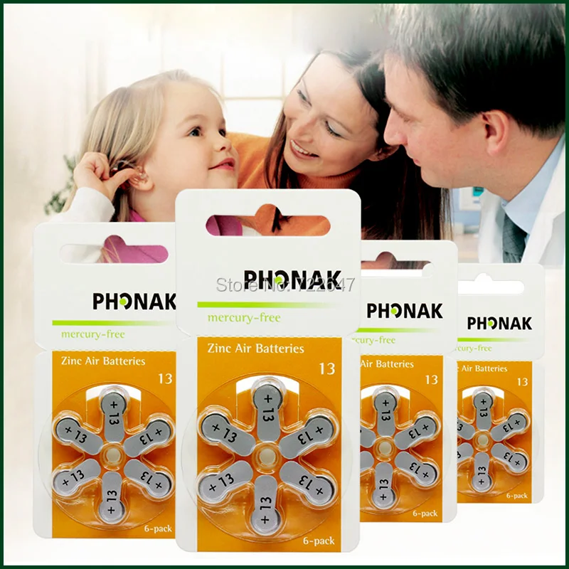 battery 13 A13 P13 PR48 for BTE ITE Hearing Aids