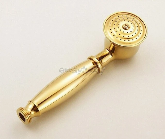 high quality Gold Color Brass Bathroom Handheld Shower + 1.5M Gold