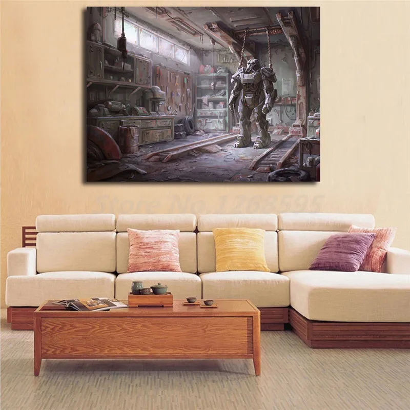 Fallout 4 HD обои настенные художественные холст плакат и печать холст живопись декоративная картина для офиса гостиная домашний декор