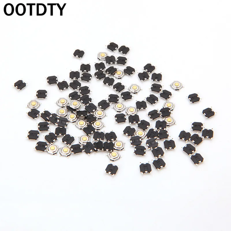 

Waterproof Microswitch Tactile Tact Push Button Switch Momentary SMD 4 Pin 100 x