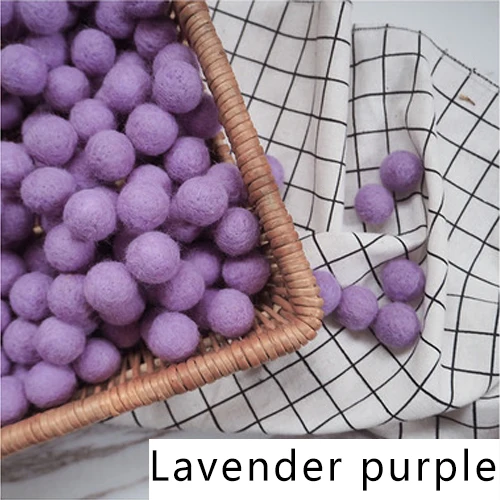Wool Felt Balls 10pcs/lot 2cm Round Mixed color 18 Colors