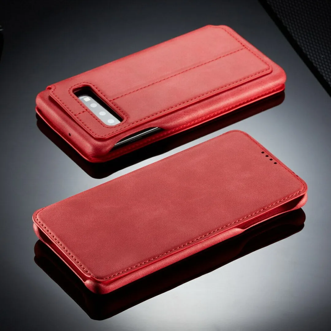 Luxury Leather Phone Case Capa For Samsung Galaxy S10E S10 Plus Flip Stand Leather Wallet Card Cover For Galaxy S10E S10 Plus