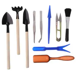 14 шт. мини Ручные садовые инструменты Инструменты для пересадки сочные инструменты миниатюрные посадки Набор садовых инструментов