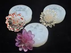 3 стиля на выбор белый цветок diy силиконовые формы эпоксидная смола ювелирные изделия Форма для кулонов изготовление ремесло плесень