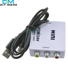 Mini 0 5m HDMI to RCA AV Converter HDMI to AV adapter For Android TV Smart