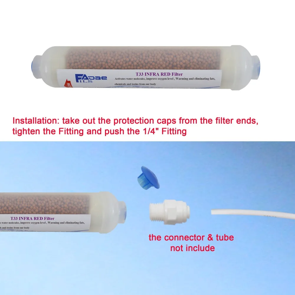 Inline Far infrared Mineral Filter installation