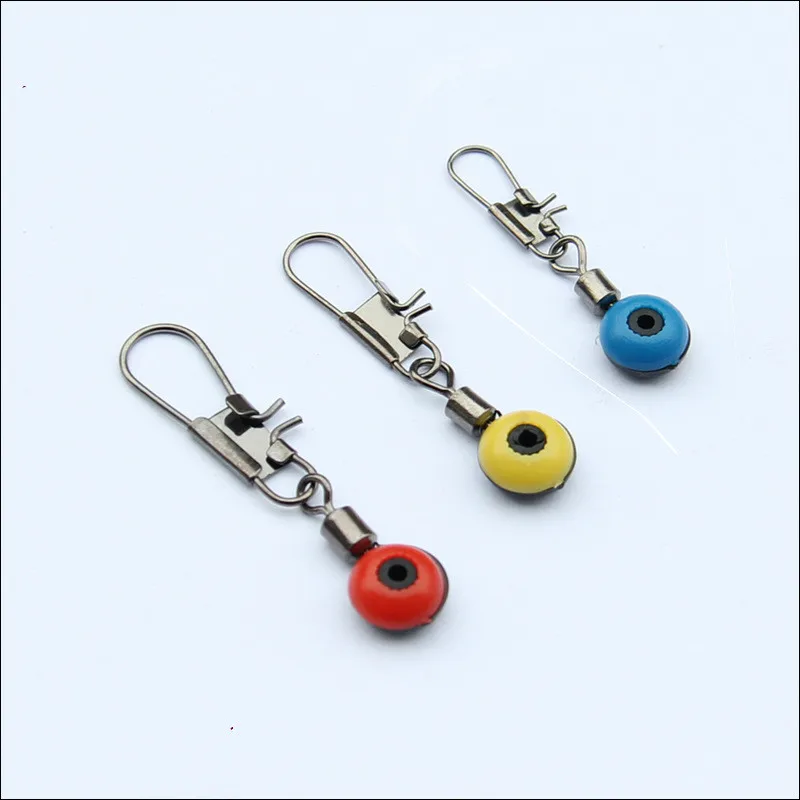 

30 pcs/lot Sea Fishing Space Beans Fish Float Connector Rolling Swivel stainless steel pins Fishing Accessories Tackle fish tool
