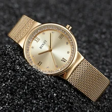 New Fashion Women Watch Ultrathin Gold Alloy Quartz Ladies Watch Waterproof Women Watches Relogio Feminino Dourado