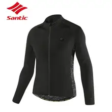 Santic Autumn Winter Cycling Jacket Men Long Sleeve Thermal Fleece Windproof Bicycle Jacket Coat Bike Clothing Sportswear Santic Autumn Winter Cycling Jacket Men Long Sleeve Thermal Fleece Windproof Bicycle Jacket Coat Bike Clothing Sportswear