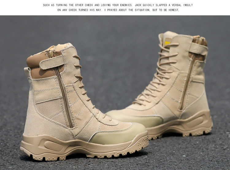 Военные тактические армейские ботинки мужские кожаные непромокаемые черные походные уличные ботинки мужские альпинистские охотничьи