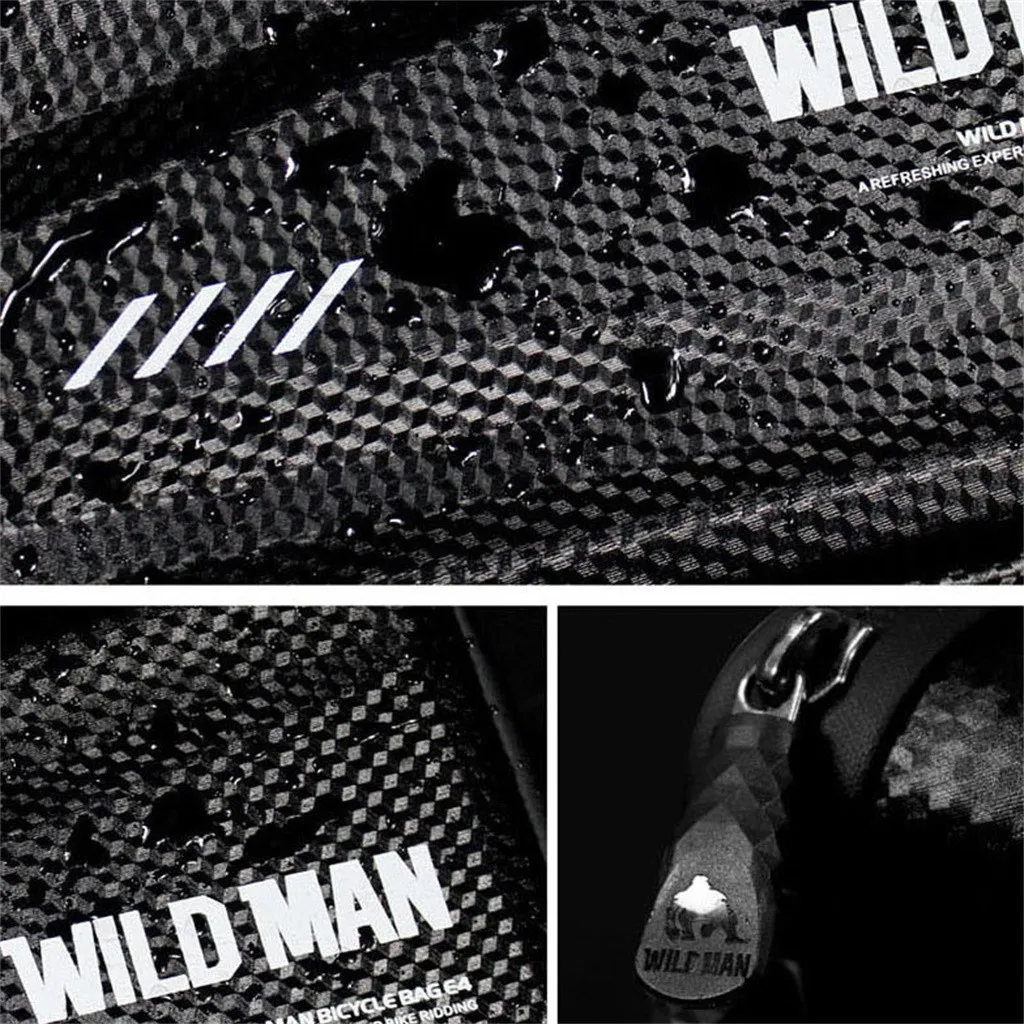 Сумка для горного велосипеда WILD MAN непромокаемая дорожная сумочка на раму велосипеда велосипедные аксессуары C722