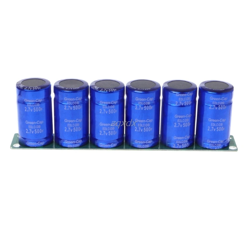 Farad Capacitor 2.7v 500f 6 Pcs/1 Set Super Capacitance With Protection