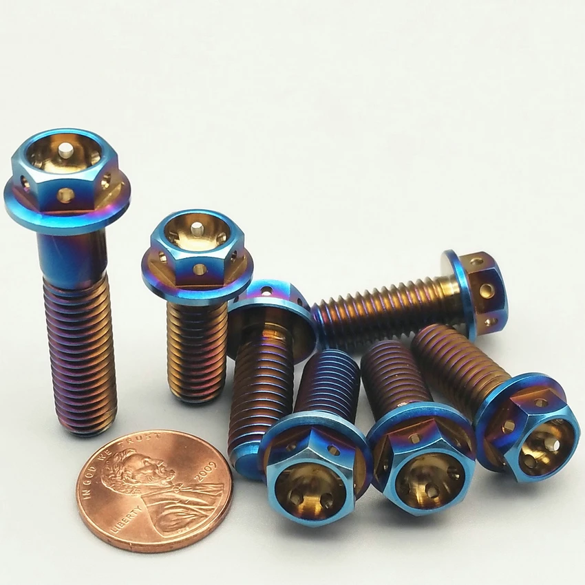 2pcs M6 *17//19//30mm High-end Titanium Cylindrical Head Torx Screws BoltsScrew