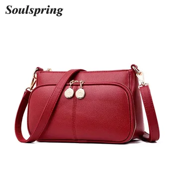 

New Hot 2019 Soft Leather Luxury Purses And Handbags Women Designer Small Ladies Hand Bag Vintage Shoulder Bag Bolsa Feminina