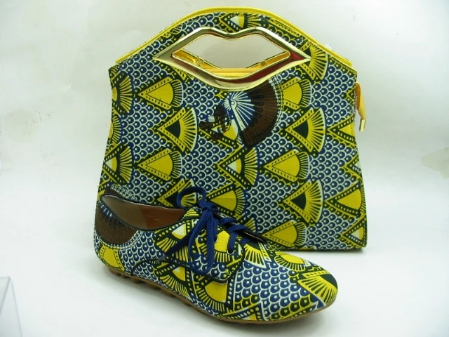 african print shoes and bags