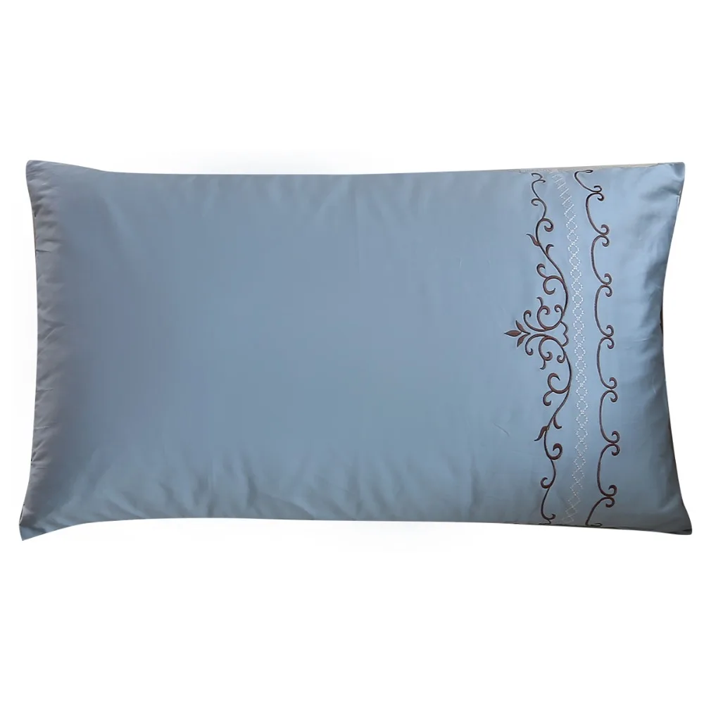 100 cotton bedding pillowcase can match bed sheet, Blue White