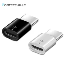 Адаптер Portefeuille mi cro Usb для type-C для huawei P9 plus mate 20 pro lite конвертер type c зарядное устройство для Xiaomi mi 5 6 8 redmi