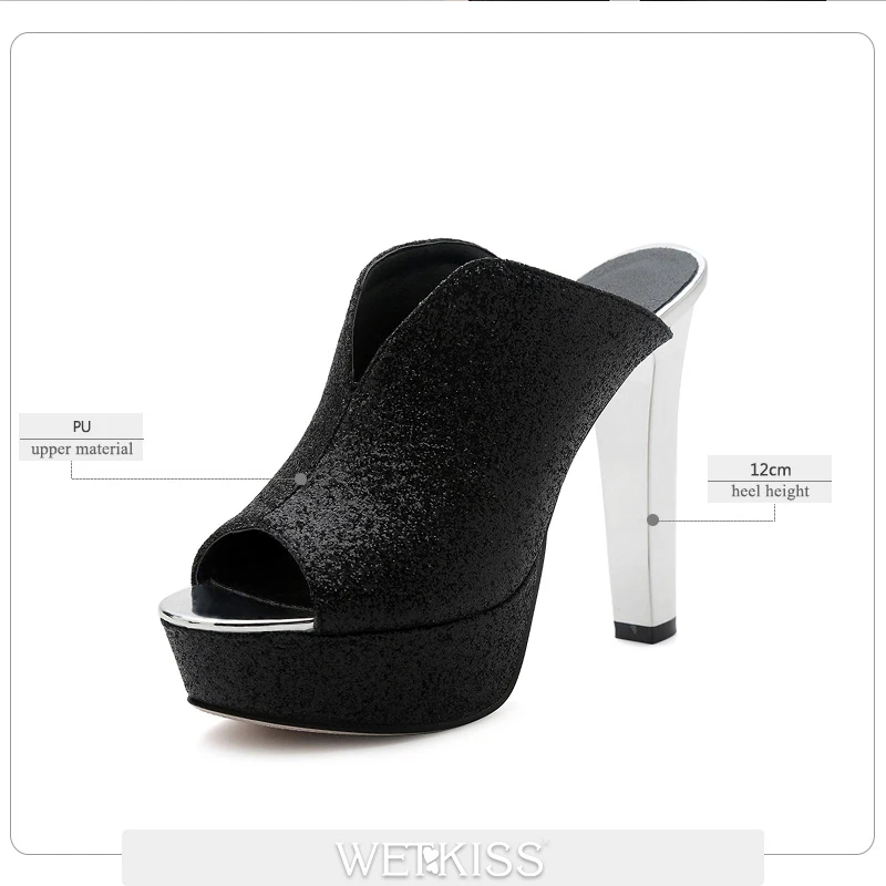 Женские мюли на платформе и высоком каблуке с открытым носком|ladies slippers|slippers
