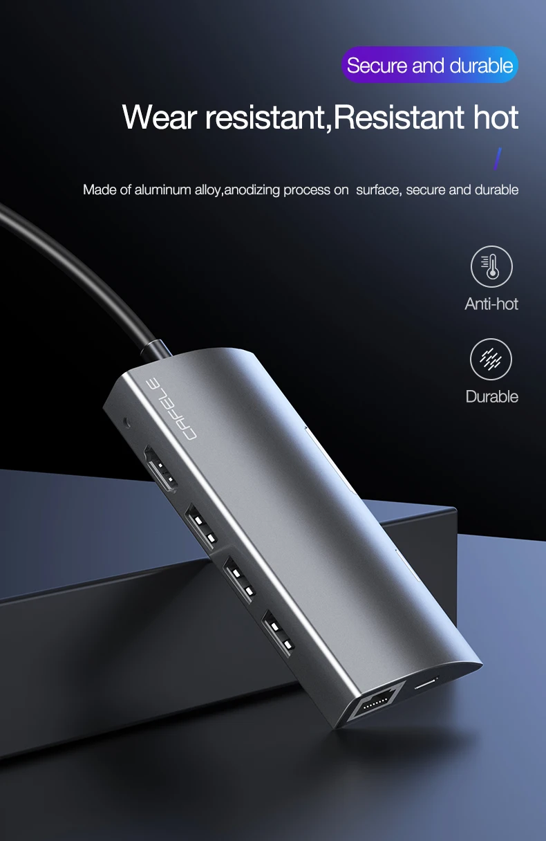 USB-C Type C 3.1 Splitter 3 Port USB C HUB (3)