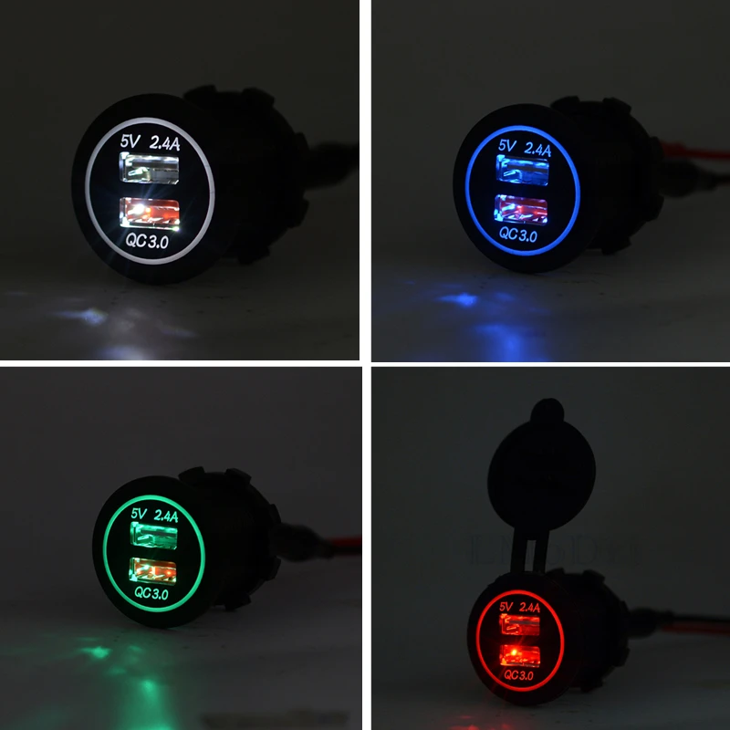 Зарядное устройство LMoDri для мотоцикла RV супер быстрая зарядка QC 3 0 Dual USB