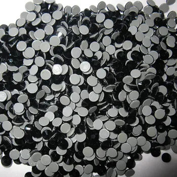 

rhinestone hot fix flat back in ss16 jet black color for wedding dress 1440 pcs per pack ;free shipping hot fix stone