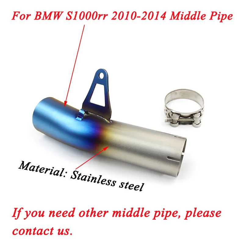 60,5 мм мотоциклов Средний Соединительная глушитель труб Системы без шнуровки для BMW S1000rr 2010 2011 2012 2013