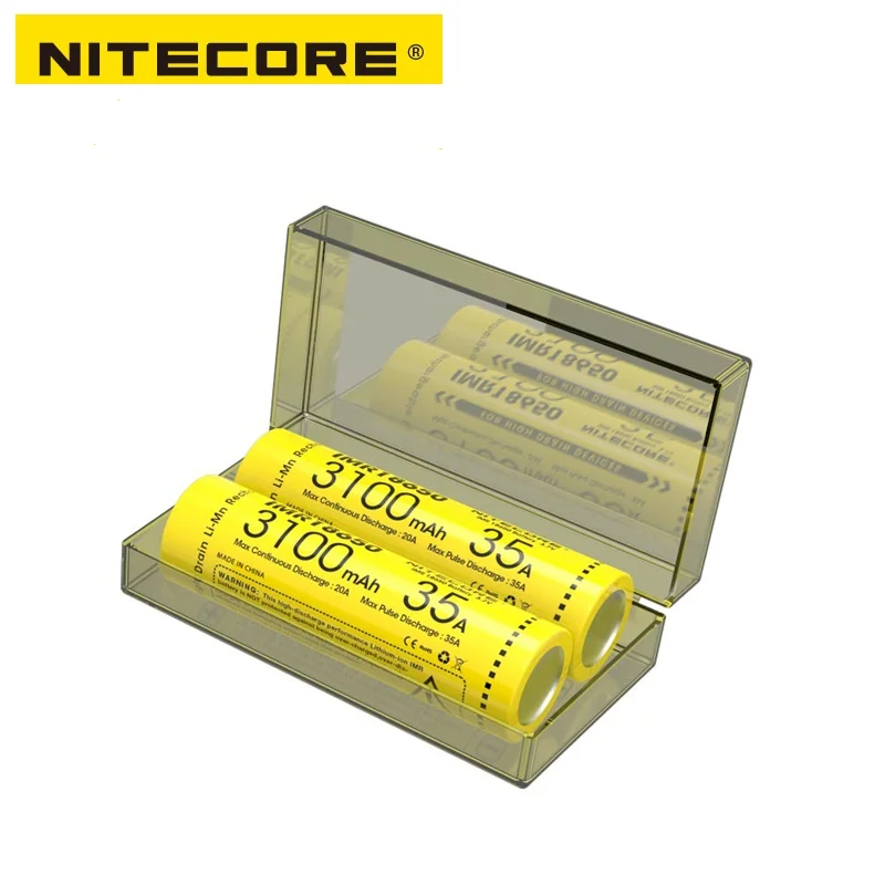 Аккумуляторная батарея Nitecore IMR18650 3100 мАч 35 А 3 7 в|batteries batteries|battery rechargeablebattery rechargeable
