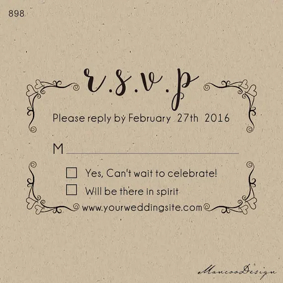 Custom Rubber Stamp Diy Rsvp Wedding Invitations Stationery Custom Rubber Stamp Diy Rsvp Wedding Invitations Stationery Stamper Rustic Vintage 3x2 Inch