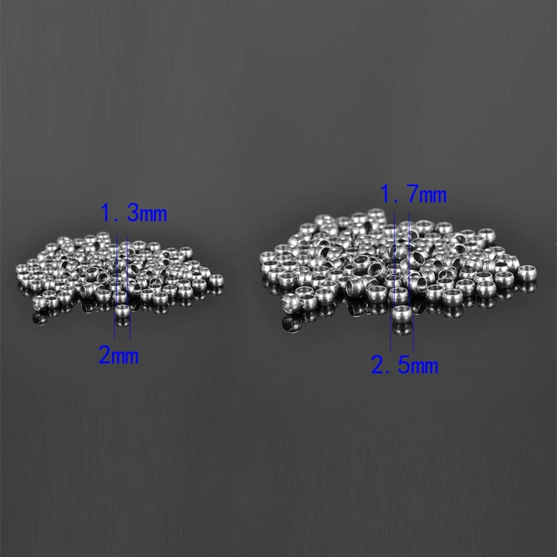 LASPERAL, 100 шт, нержавеющая сталь, серебряный цвет, гладкое отверстие, бусины для женщин, ожерелье для подарков, ювелирные изделия, аксессуары для изготовления бусин