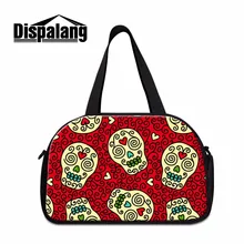 Dispalang сумки для путешествий и сумки с цветочным принтом спортивные сумки для путешествий женские чемодан с изображением черепа одежда сумка на плечо дорожная сумка для девочек