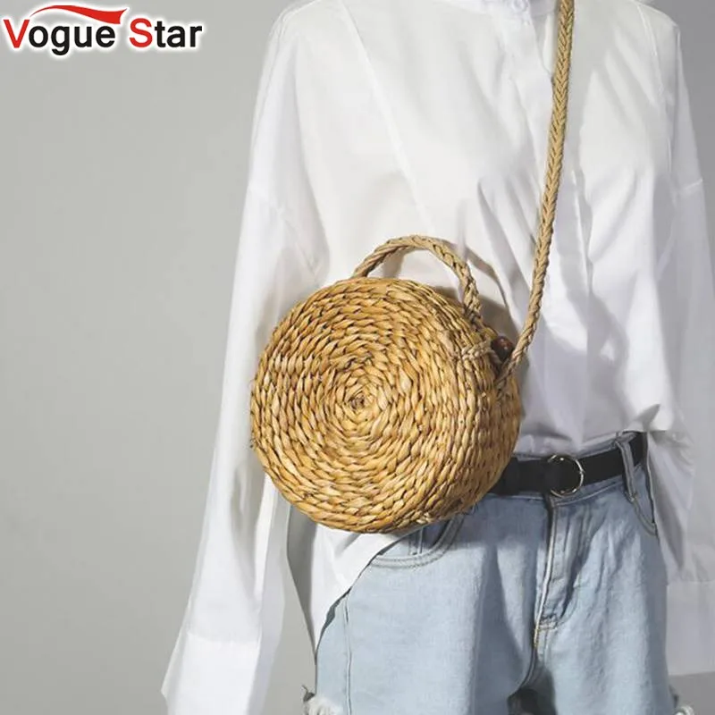 Круглый барабан соломенная сумка через плечо мода ротанга женские сумки международные тенденции ретро свежий 2019 сезон весна-лето сумка
