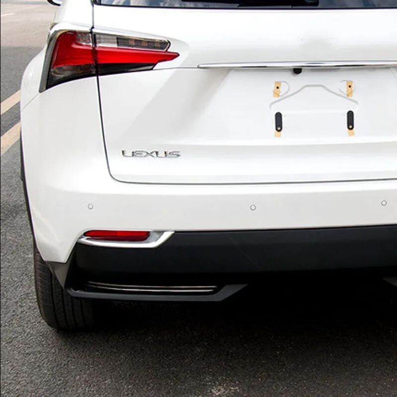 

For Lexus NX 200 2015 2016 ABS Chrome Car Rear Fog Light Lamp Cover trim Car-Styling Accessories 2pcs
