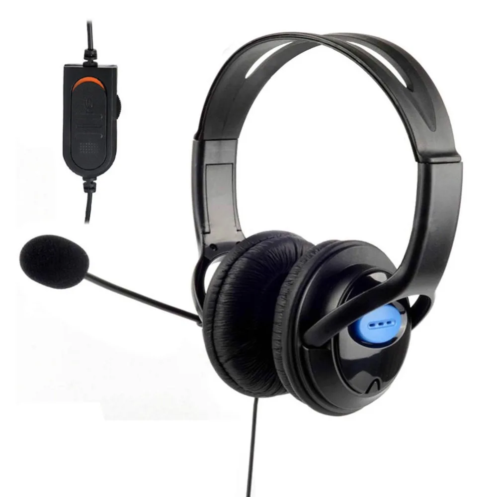 

3.5mm Jack Wired Gamer Headset Headphone Computer Video Games Headphones with Microphone Volume Control for PS4 PlayStation 4