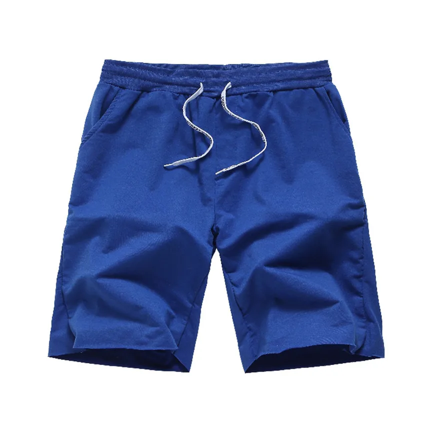Мужские шорты для фитнеса, пробежки, летние мужские тонкие спортивные однотонные шорты на шнурке с открытой сумкой, дизайнерские хлопковые шорты, спортивные штаны