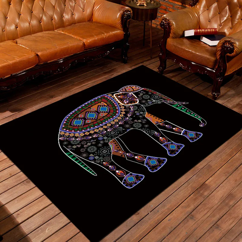 

Computer Chair Large size Floor Mat Elephant/Flamingo/tiger Printed Rectangle Carpet Cloakroom Area Rug Bedroom Tatami Tapete
