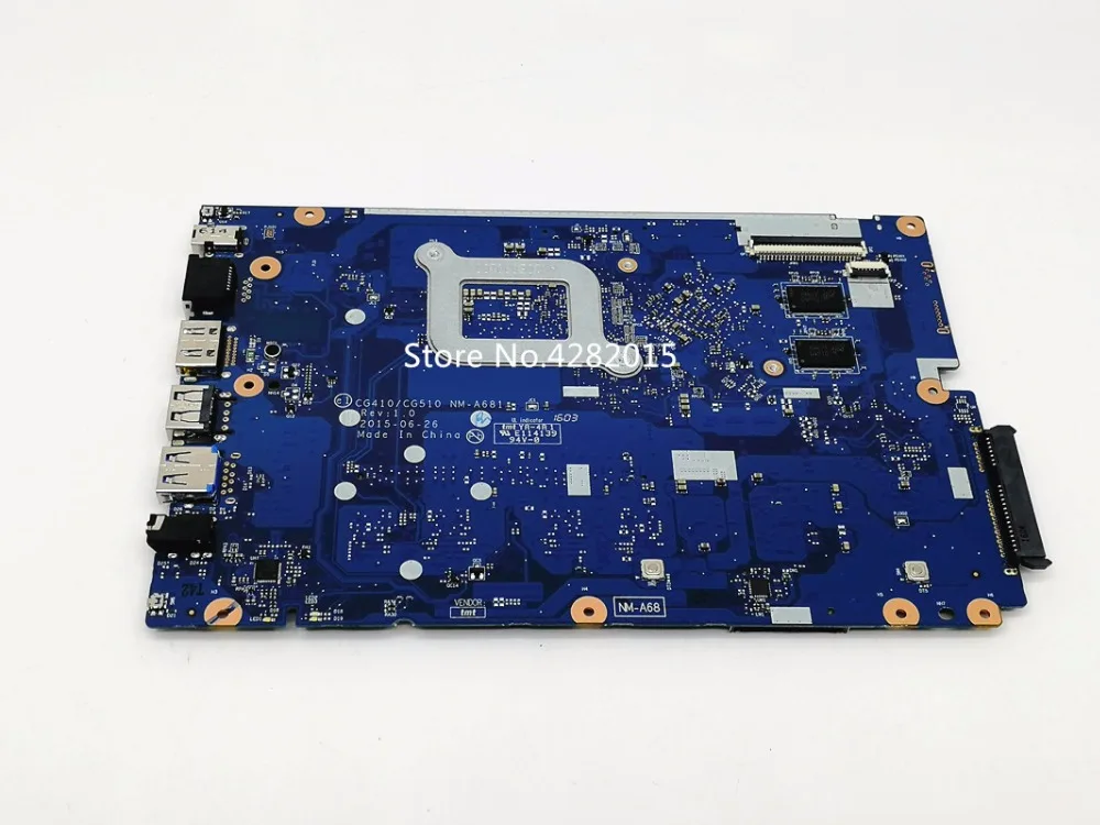 5B20K25421 основная плата для lenovo Ideapad 100-15IBD Материнская плата ноутбука CG410/CG510 NM-A681 с SR27G i3-5005U DDR3L тестирование