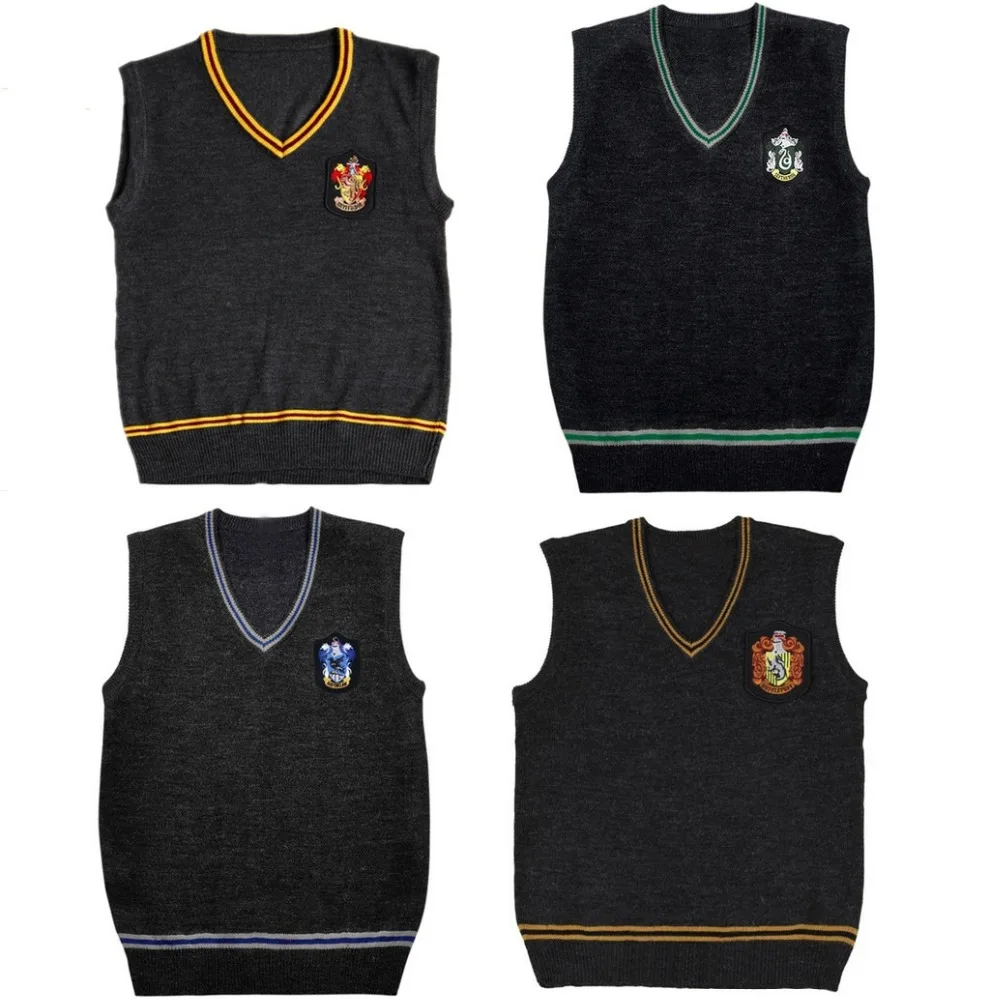 potter sweater vest sweater jeans and boots hufflepuff christmas sweater
